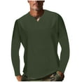 thumbnail image 4 of Athletic Workout T-Shirts for Men Big & Tall S-5X Plus Size Long Sleeve V Neck T Shirts Casual Solid Comfort Lightweight Pullover Sport Tops, 4 of 8