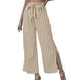 thumbnail image 1 of Pantalon Décontracté à Rayures pour Femmes, Mode Ample, 1 of 6