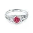 thumbnail image 4 of Vintage 1 1/4ct Diamond & Pink Tourmaline Ring 14K, 4 of 4
