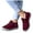 Red, variant on Waterproof Snow Boots for Women Stretch Slip on Winter Booties Lightweight Stitching Plush Lined Ankle Boots