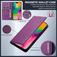 thumbnail image 3 of Allytechgroup Flip Wallet Case for iPhone 16 Pro with Credit Card Slot, PU Leather Slim Phone Case for Women Men with Stand Shockproof Protective Back Cover for Apple iPhone 16 Pro, Purple, 3 of 6