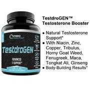 TestdroGEN Testosterone Booster Supplement for Men - Support Healthy Libido, Natural Energy & Stamina - 2 Pack