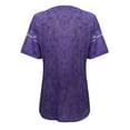 thumbnail image 6 of DondPO Tshirts for Women,Summer Tops Short Gradient O-Neck Regular Sexy Print Summer Top Women Women Seleves Graphic Tees,Tshirts Shirts,Women's Tops,Short Sleeve Tops Purple 3XL, 6 of 6