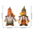 thumbnail image 3 of KAKOWELY 2 gnomos de Acción de Gracias para el hogar, adornos de gnomos, gnomos de peluche, 3 of 5