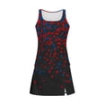 thumbnail image 4 of XUNKUSGA 250 Anniversary USA 3 Piece Swimsuits For Women Tank Top,Swim Skirt and High Waisted Bikini Bottom Tankini Swimsuits Sets 4Th Of July Outfits for Women,Black,L, 4 of 5