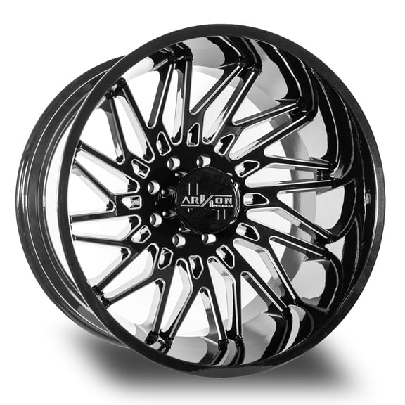 24x14 Black Milled Wheel ARKON OFF-ROAD Apollo 8x6.5 -81