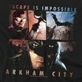 thumbnail image 2 of Arkham City T-Shirt Escape Is Impossible Unisex Graphic Tee For Men & Women, 2 of 7