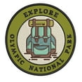 thumbnail image 1 of Explore! Olympic National Park 3.5 Inch Iron Or Sew On Embroidered Fabric Badge Patch Seek Adventure, National Park Iconic Series, 1 of 2