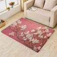 thumbnail image 2 of Magnolia Rug 2x3-4x6 Rug - Magnolia Rug - Floral Area Rug - Girls Flower Rugs - Burgundy Carpet, 2 of 7
