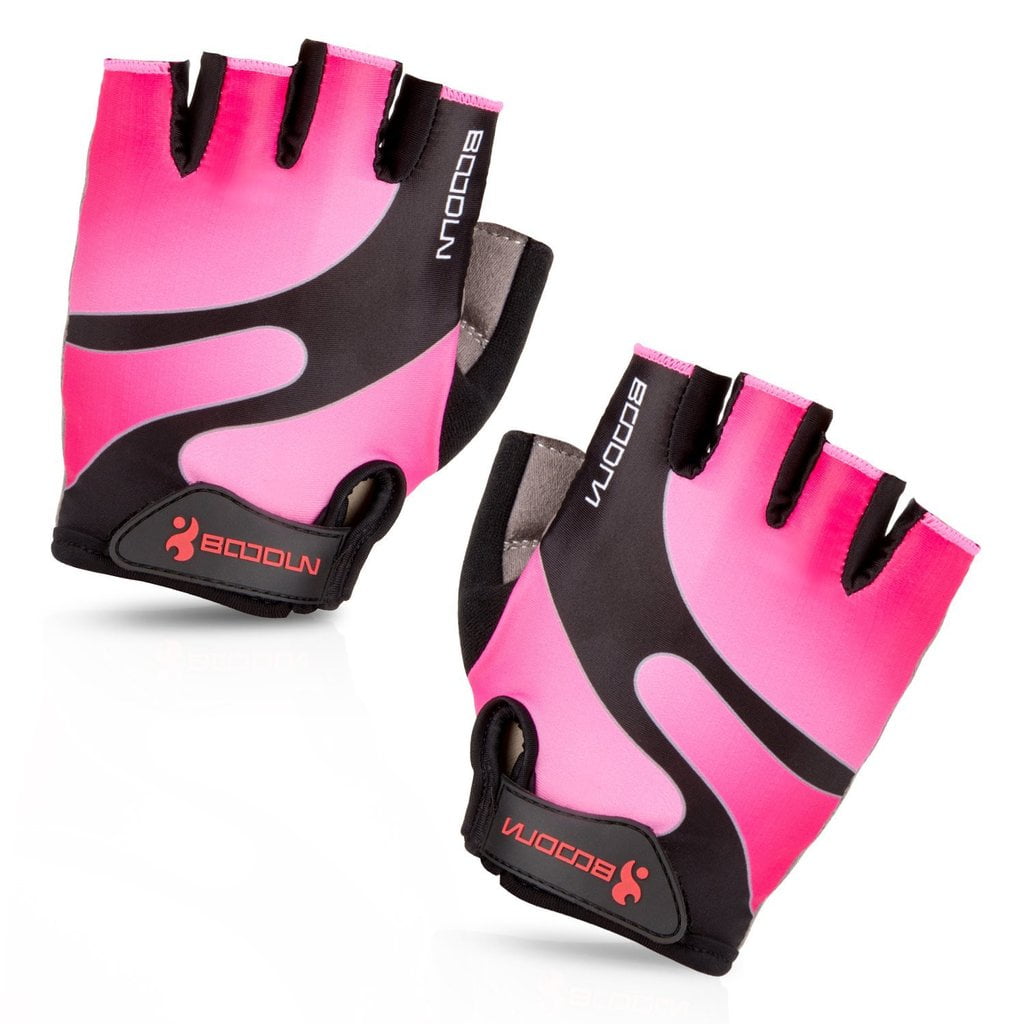 pink bike gloves