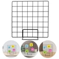 thumbnail image 5 of 5Pcs Mesh Grid Display Stands for Accessories and Photos Black Small Bases with 35x35 Black Wire, 5 of 7
