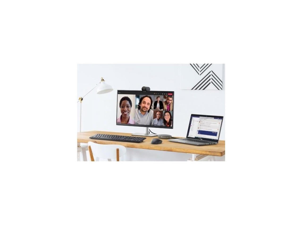 Dell WB5023 Webcam - 60 fps - USB 2.0 Type A - 2560 x 1440 Video - CMOS Sensor - Auto-focus - 4x Digital Zoom - Microphone - Display Screen, Computer, Monitor