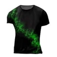 thumbnail image 5 of Mens Vintage Designer Raglan T-Shirt Short Sleeve Printed Summer Round Neck Top Casual T-Shirt, 5 of 5
