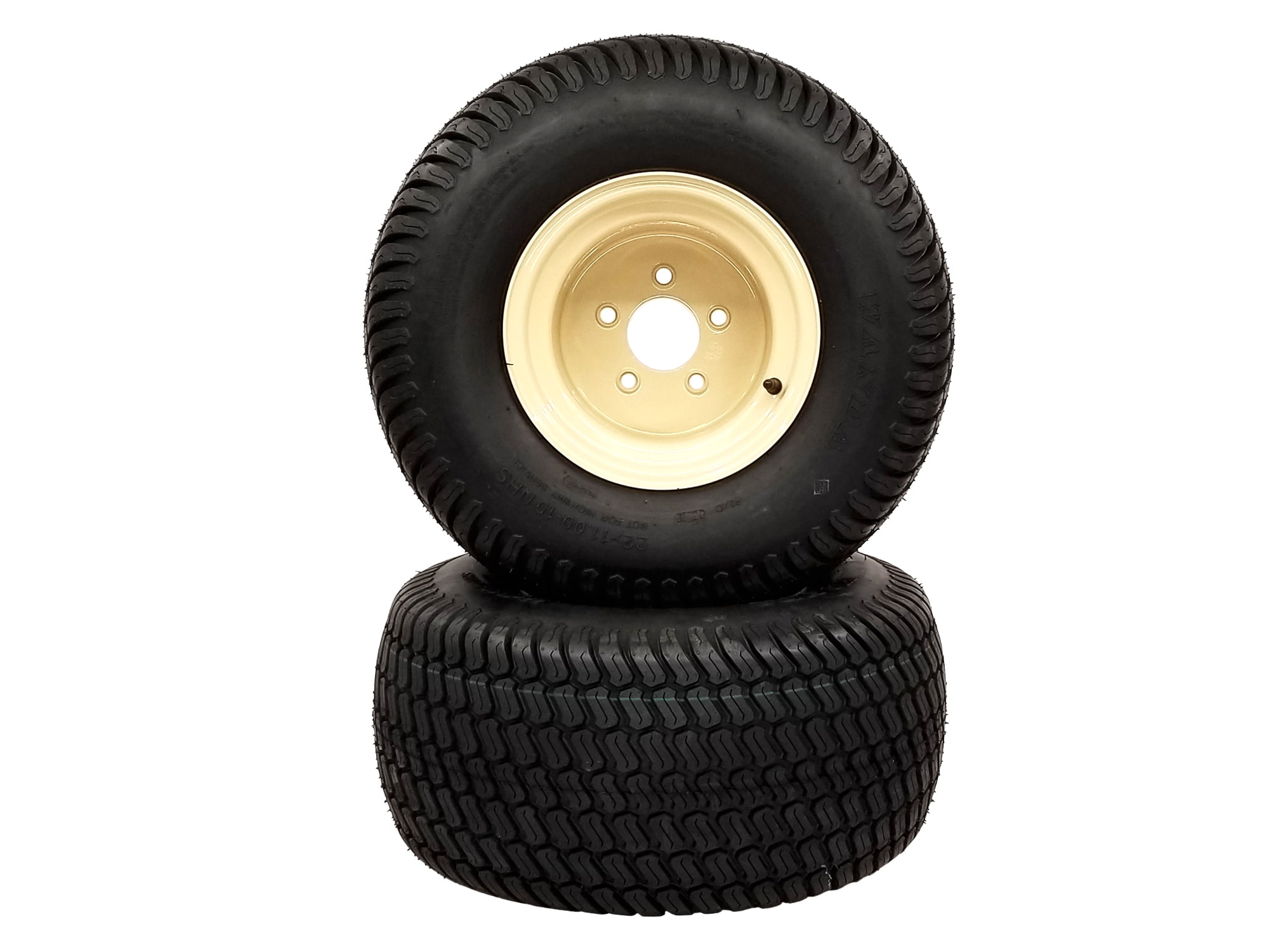 (2) Wheel and Tire Assemblies 700 Series 22x11.0010