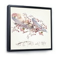 thumbnail image 3 of Designart 'Pink Feathers and Flowers All You Need Is Love' Bohemian & Eclectic Framed Canvas Wall Art Print, 3 of 5