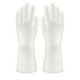 thumbnail image 2 of pares de guantes de limpieza para el hogar, impermeables, de plástico y acero, protectores, antideslizantes, para limpieza (talla S, blanco), 2 of 5