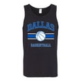 thumbnail image 2 of Wild Bobby City of Dallas DAL Basketball Fantasy Fan Sports Mens Tank Top, Black, Small, 2 of 5