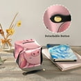 thumbnail image 3 of Cute Pink Pigs Sleeping Tissue Box Cover Leather Square Rectangle Tissue Box Holder for Bathroom Living Room Desk Office Decor, 3 of 7