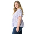thumbnail image 2 of Jessica Simpson Women's Plus Oakleigh Baby Doll Peplum Top, Sizes 0X-5X, 2 of 5
