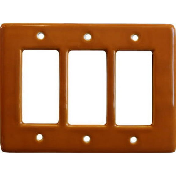 Yellow Talavera Triple Decora Switch Plate