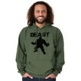 thumbnail image 4 of Beast Gym Fitness Meathead Men's Big & Tall Graphic Hoodie Brisco Brands 4X, 4 of 4