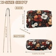 thumbnail image 4 of FORMRS Women Crossbody Purse with Chain Strap Vegan Leather Shoulder Handbag, Red Flowers Pattern, 4 of 7