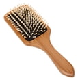 thumbnail image 2 of Peine de madera con patrón de dibujos animados, cepillo de masaje para el cabello, peine para el cuero cabelludo, cuidado del cabello, peine de bambú saludable, gato arcoíris, 2 of 5