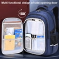 thumbnail image 2 of Kivdit School Backpack for Boys,School Bag for Kids Teens,Reflective Bookbag Gifts for Boys,Blue, 2 of 9