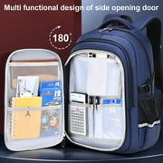 Kivdit School Backpack for Boys,School Bag for Kids Teens,Reflective Bookbag Gifts for Boys,Blue