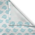 thumbnail image 3 of Ambesonne Blue Paisley Kitchen Curtains, Tear Drop Shapes Art, 55"x45", White Sky Blue, 3 of 3