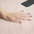 thumbnail image 4 of Soft Fluffy Faux Rabbit Fur Area Rugs, Indoor Decor Mat, 2 x 6 Feet, Pink, 1 Pack, 4 of 7