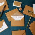 thumbnail image 2 of wqlpp-100 Pack Small Kraft Paper A1 Envelopes for 3x5 inches Cards, Invitations, Wedding RSVP, Gift Cards (V-Flap), 2 of 4