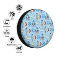 thumbnail image 4 of Sikiie Cartoon Rocket With Space PVC Leather Spare Tire Wheel Cover Spare Tire Cover, for Car Truck SUV Camper Trailer Universal Fit(14-17in)-14 inch, 4 of 6