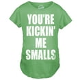 thumbnail image 2 of Maternity Kicking Me Smalls Funny T shirt Pregnancy Announcement Novelty Tee, 2 of 9