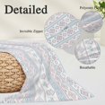 thumbnail image 3 of Pink Blue Boho Striped Throw Pillow Cover 12 x 20 Inch Decorative Pillow Cover Southwestern Ethnic Tribe Vintage Lumbar Pillowcase Seasonal Rectangle Cushion Case for Couch Sofa Bed Living Room, 3 of 9