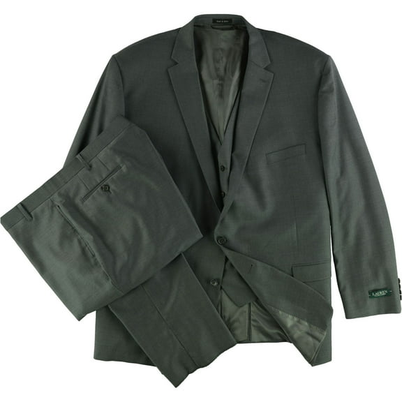 Ralph Lauren Mens Classic-Fit Formal Tuxedo, Grey, Big & Tall, 58 Long / 54W x UnfinishedL