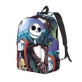 thumbnail image 1 of Goofa The Nightmare Before Christmas Pattern Durable Canvas Daypack - High-Quality Vintage Backpack, Compact & Versatile for Travel and Everyday Use-Small, 1 of 5