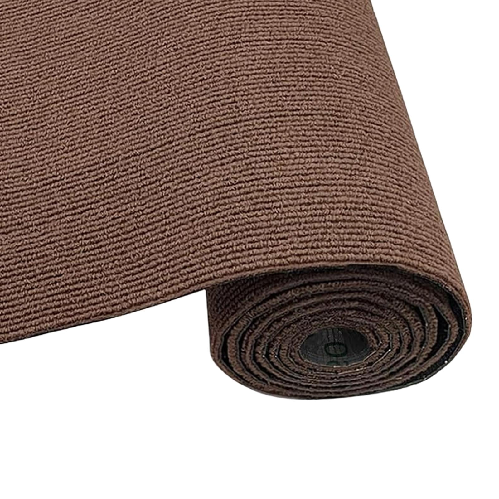 EHJRE Cuttable Scratching Mat for Cats, Self- Replacement Mat, 40 X 200 Cm, Cover for Scratching Post Shelves, Cat Carpet for Cat Scratching Post Brown