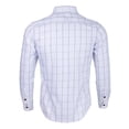 thumbnail image 3 of Camisa clásica con estampado de cuadros escoceses para hombre Camisa casual de manga larga de M Blanco Sunnimix Camisa de manga larga para hombres, 3 of 8