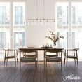 thumbnail image 3 of Hunter - Xidane 5-light Alturas Gold, Extra Large Chandelier, Dimmable, Mid Century Modern Style, Linear Shaped, for Bedrooms, Kitchens, Dining, Living Rooms - 19747, 3 of 9