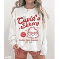 thumbnail image 2 of Cherry Cake Sweatshirt, Cupid's Bakery Sweatshirt, Couple Valentines Sweatshirt, Anniversary Day Sweatshirt - Sizes S-5XL ,Art Print JSC, 2 of 6