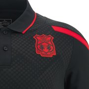 Men's Macron Black Wrexham Travel Polo