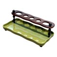 thumbnail image 3 of Soporte para cepillos de dientes de baño, organizador de pasta de dientes, estante de almacenamiento decorativo para Bandeja verde, 3 of 9