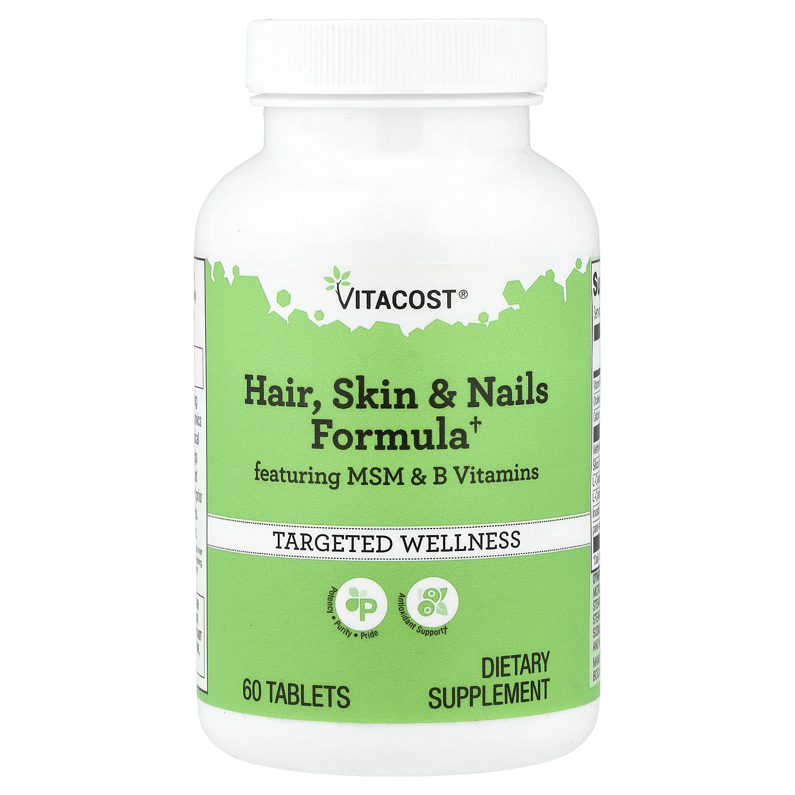 Vitacost Hair, Skin & Nails Formula Featuring MSM & B Vitamins, 60 Tablets
