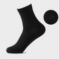 thumbnail image 5 of LMTODLFG Mens Socks Ankle Mesh Mid Tube Socks Men's Summer Socks Black Thin Breathable Sweat Absorbing Business Socks White Ankle Socks Black, 5 of 5
