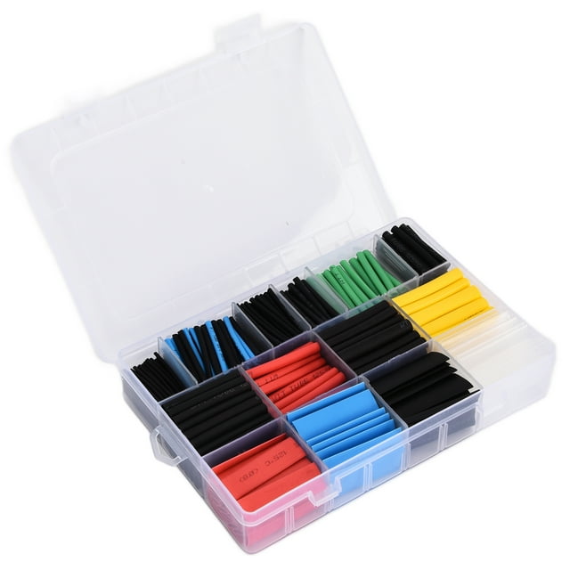 Heat Shrink Tubing Kit, 580Pcs Electrical Wire Wrap Assortment Kit Multiple Sizes Bend Resistant For Cable Bundling For Solder Joint Protection