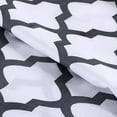 thumbnail image 6 of Lux Decor Collection Quatrefoil Bed Sheet Set Full in White Gray, 6 of 7