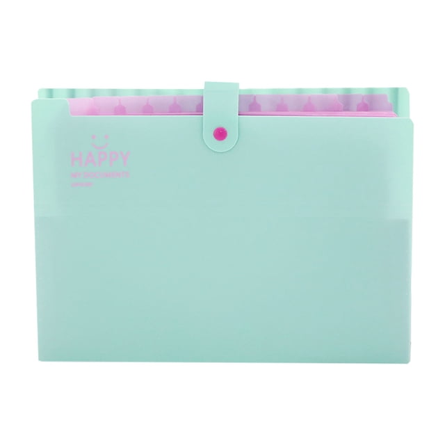 1PC Expanding File Organizer with 12 Pockets, Accordion File Folders with Labels, Portable Document Paper Bill Receipt Organizer, Letter A4 Size Document Holder for Home Work Office, 13"x9"