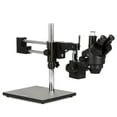 thumbnail image 3 of AmScope - 3.5X-90X Trinocular Stereo Zoom Microscope with Double Arm Boom Stand - Black - SM-4TZ-B, 3 of 6