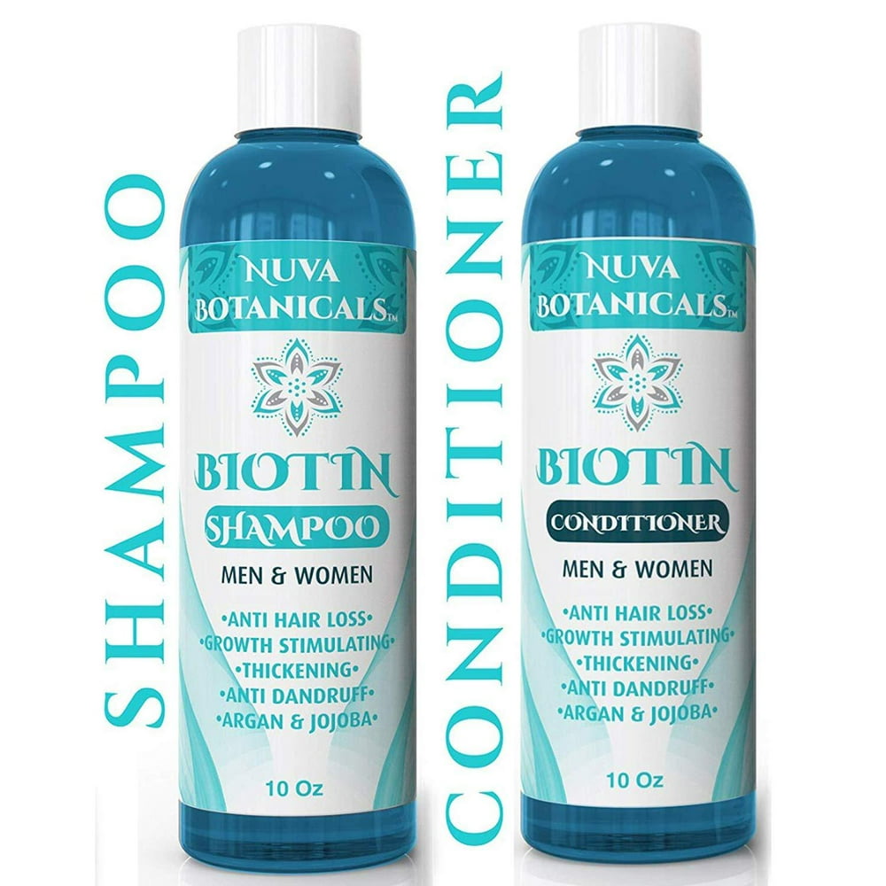 Biotin Shampoo and Conditioner Set For Hair Growth Natural Thickening